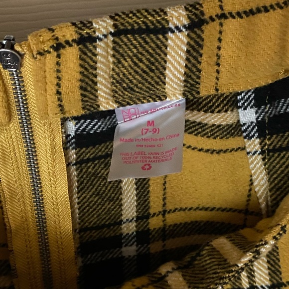 No Boundaries NoBo plaid skirt size medium y2k cosplay clueless movie Halloween - Picture 3 of 10